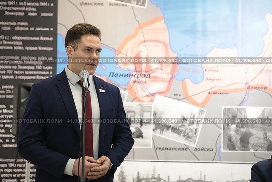 Депутат, куратор молодёжного парламента Балашихи Александр Сергеевич Евсюткин (2024 год). Редакционное фото, фотограф Дмитрий Неумоин / Фотобанк Лори