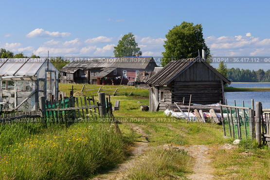 Деревня Руга. Республика Карелия (2018 год). Редакционное фото, фотограф Дмитрий Шишков / Фотобанк Лори