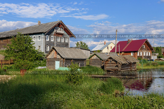 Деревня Сяргилахта. Республика Карелия (2018 год). Стоковое фото, фотограф Дмитрий Шишков / Фотобанк Лори