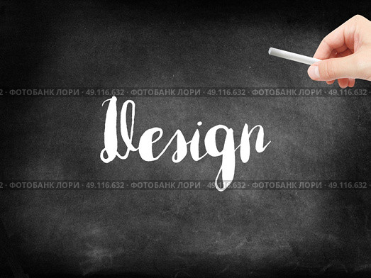 Design written on a blackboard. Стоковое фото, агентство Ingram Publishing / Фотобанк Лори