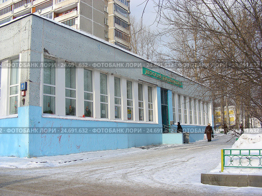 Детская библиотека № 161. Уссурийская улица, 9. Район Гольяново. Москва (2012 год). Стоковое фото, фотограф lana1501 / Фотобанк Лори