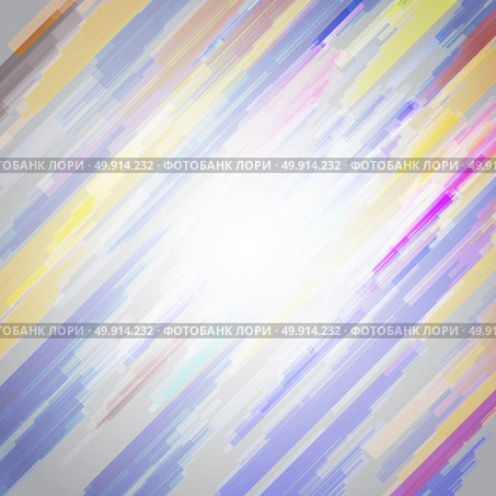 Digital geometric lines colorful overlap abstract vector background bright and transparency. Стоковая иллюстрация, агентство Ingram Publishing / Фотобанк Лори