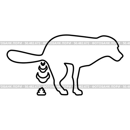 Dog defecation poke pooping pet feces doing its toilet concept of place for walking with animals shit site excrement canine contour outline line icon black color vector illustration image thin flat style simple. Dog defecation poke pooping pet feces doing its toilet concept of place for walking with animals shit site excrement canine contour outline line icon black color vector illustration image thin flat style. Стоковая иллюстрация, агентство Ingram Publishing / Фотобанк Лори