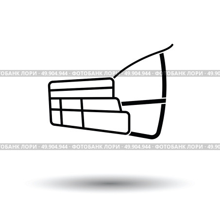 Dog muzzle icon. Black background with white. Vector illustration. Стоковая иллюстрация, агентство Ingram Publishing / Фотобанк Лори