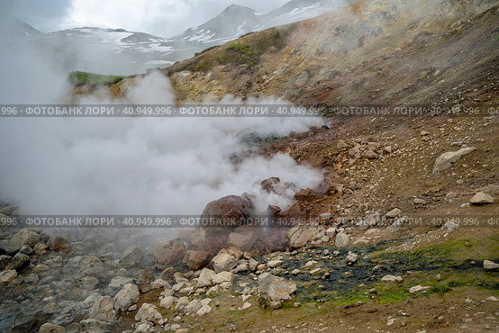 Долина гейзеров. Камчатка. Россия июль 2023. Стоковое фото, фотограф Владимир Макеев / Фотобанк Лори
