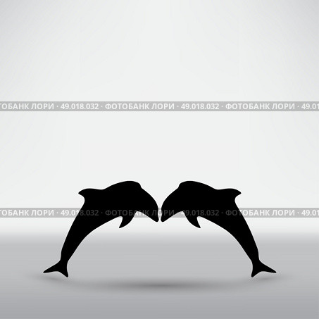 dolphin icon. Стоковая иллюстрация, агентство Ingram Publishing / Фотобанк Лори