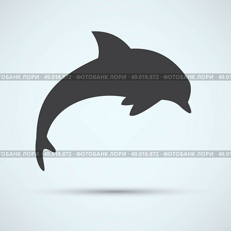 dolphin icon. Стоковая иллюстрация, агентство Ingram Publishing / Фотобанк Лори