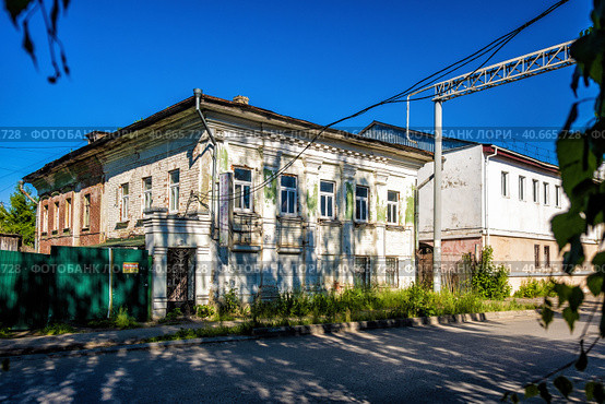 Дом купца Каменева в Павлово (2023 год). Стоковое фото, фотограф Илья Старков / Фотобанк Лори