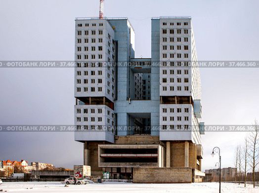 Доминанта Калининграда — Дом Советов. Калининград (2021 год). Редакционное фото, фотограф Сергей Афанасьев / Фотобанк Лори