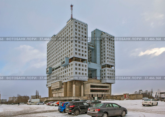Доминанта Калининграда — Дом Советов. Калининград (2021 год). Редакционное фото, фотограф Сергей Афанасьев / Фотобанк Лори