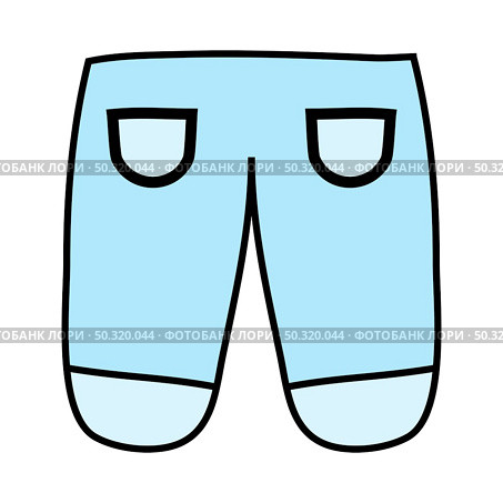 Doodle sketch baby clothe with color fill. Simple design suitable for making greeting cards. Vector illustration. Стоковая иллюстрация, агентство Ingram Publishing / Фотобанк Лори