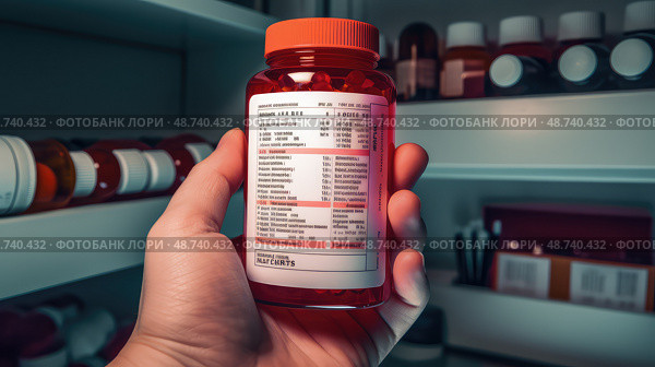 dosage prescription medicine bottle ai generated. Стоковое AI-изображение, AI-художник Vectorwin / Фотобанк Лори