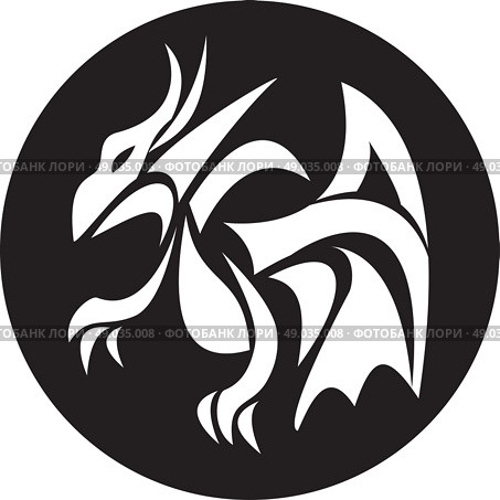 dragon icon. Стоковая иллюстрация, агентство Ingram Publishing / Фотобанк Лори