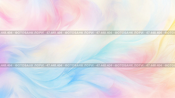 Dreamy abstract pastel background creating a serene and calming atmosphere for creative projects. Стоковое AI-изображение, AI-художник Ксения Лаптева / Фотобанк Лори