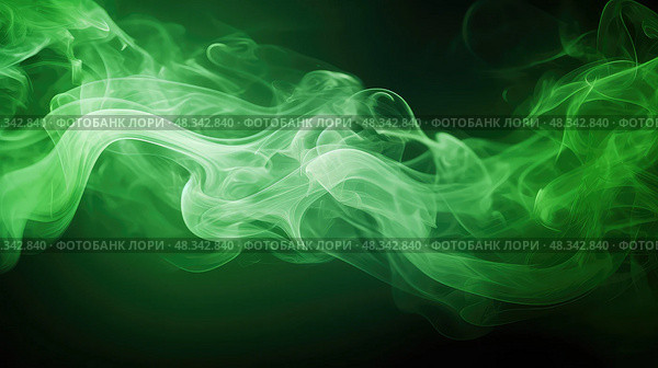 dreamy green smoke background ai generated. Стоковое AI-изображение, AI-художник Vectorwin / Фотобанк Лори