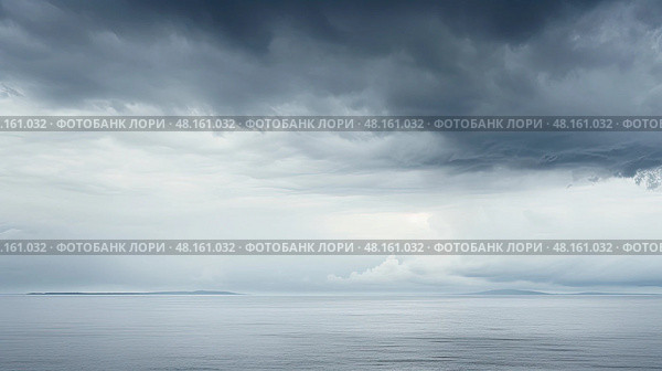 dreary grey clouds ai generated. Стоковое AI-изображение, AI-художник Vectorwin / Фотобанк Лори