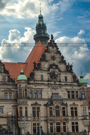 Dresden in Germany. architecture of the reconstructed old city. Стоковое фото, агентство Ingram Publishing / Фотобанк Лори