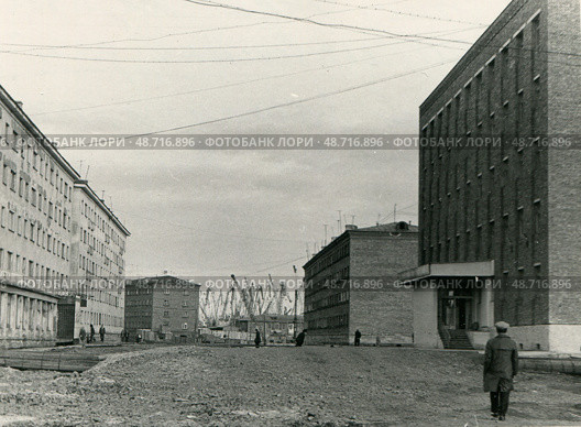 Дудинка. Окружной райком партии, 1973 г. Стоковое фото, фотограф Retro / Фотобанк Лори