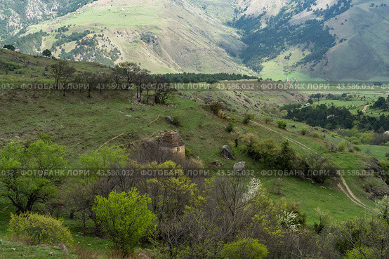 Эгикхал. Село в Ингушетии. (2024 год). Стоковое фото, фотограф Константин Яковлев / Фотобанк Лори