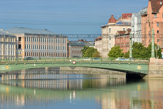 Египетский мост в Петербурге (2015 год). Стоковое фото, фотограф Александр Алексеев / Фотобанк Лори