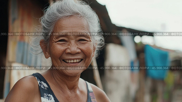 Elderly woman joyfully engaging in community service during springtime. Стоковое AI-изображение, AI-художник ФотоИнтеллект / Фотобанк Лори