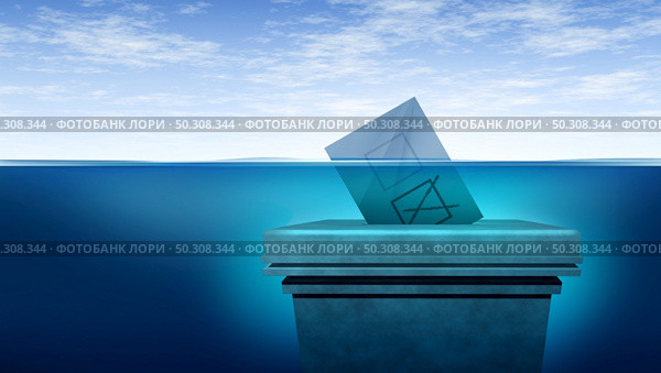 Election risk and voter suppression hazard or the dangers of casting a ballot at a voting polling station as a right to vote restrictions and elections security concept as a 3D render. Стоковое фото, агентство Ingram Publishing / Фотобанк Лори