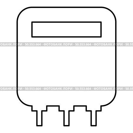 Electric meter home electricity power counts energy measuring consumption equipment contour outline line icon black color vector illustration image thin flat style simple. Electric meter home electricity power counts energy measuring consumption equipment contour outline line icon black color vector illustration image thin flat style. Стоковая иллюстрация, агентство Ingram Publishing / Фотобанк Лори