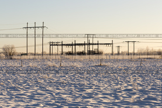 Electricity Plant in Winter. Стоковое фото, фотограф Niklas Emmoth / PantherMedia / Фотобанк Лори