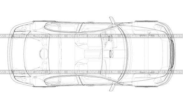 Electromobile. 3d illustration. Стоковая иллюстрация, иллюстратор Кирилл Черезов / Фотобанк Лори