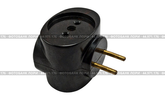 Электрические розетки на белом фоне. Electrical socket on an isolated white background. Стоковое фото, фотограф Татьяна Д / Фотобанк Лори