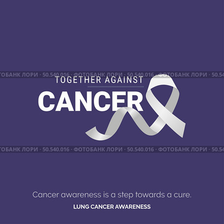 Empower Hope with Vector Background. Lung Cancer. Стоковая иллюстрация, агентство Ingram Publishing / Фотобанк Лори