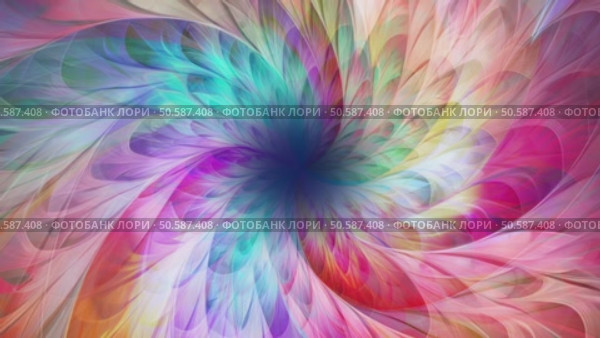 Endless multicolor hypnotic spiral. Стоковая анимация, аниматор Михаил Коханчиков / Фотобанк Лори