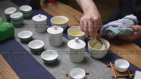 Enjoy an exquisite Tea Ceremony with Elegant Tea ware that highlights rich culture and craftsmanship. Стоковое фото, фотограф David Kashakhi / Фотобанк Лори