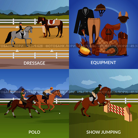 Equestrian Sport Design Concept. Стоковая иллюстрация, агентство Ingram Publishing / Фотобанк Лори