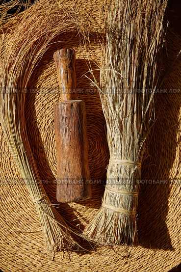 Esparto halfah grass used for crafts as cords basketry and espadrilles. Стоковое фото, агентство Ingram Publishing / Фотобанк Лори