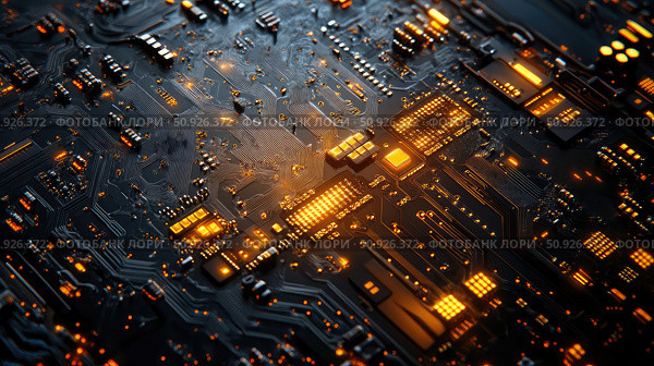 etching dissolving circuit board ai generated. Стоковое AI-изображение, AI-художник Vectorwin / Фотобанк Лори