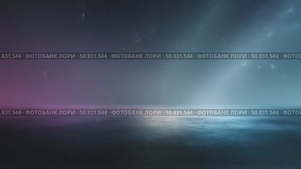Ethereal Ocean Under Starlit Sky. Стоковое AI-видео, аниматор Кирилл Черезов / Фотобанк Лори