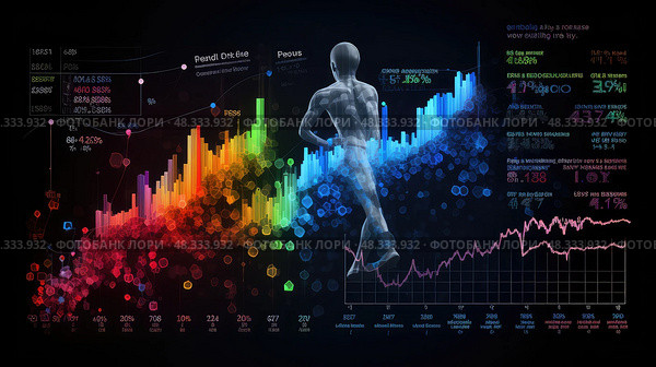 exercise data analytics health ai generated. Стоковое AI-изображение, AI-художник Vectorwin / Фотобанк Лори