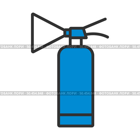 Extinguisher Icon. Editable Bold Outline With Color Fill Design. Vector Illustration. Стоковая иллюстрация, агентство Ingram Publishing / Фотобанк Лори