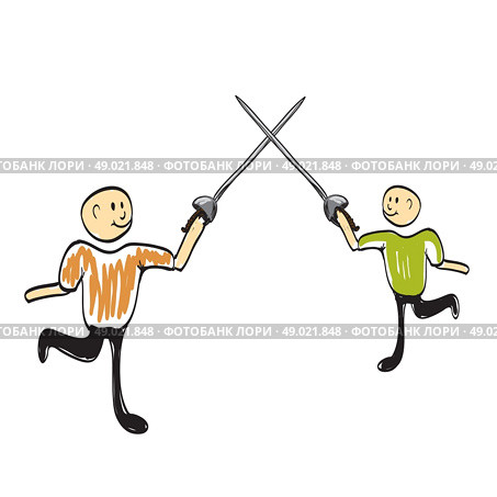 fencer icon. Стоковая иллюстрация, агентство Ingram Publishing / Фотобанк Лори