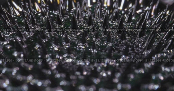 Ferrofluid tinted with colored paints yellow, green. The surface of the black liquid. Abstract background. Стоковое видео, видеограф Константин Мерцалов / Фотобанк Лори