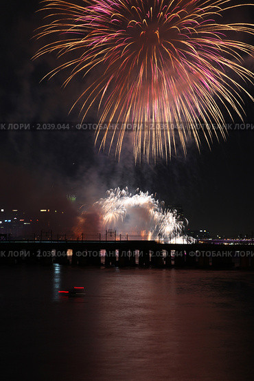 Фестиваль фейерверков 2010. Сеул. Стоковое фото, фотограф Ольга Липунова / Фотобанк Лори