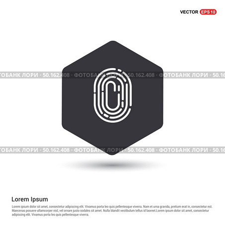 Fingerprint App icon. Стоковая иллюстрация, агентство Ingram Publishing / Фотобанк Лори