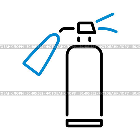 Fire Extinguisher Icon. Editable Bold Outline With Color Fill Design. Vector Illustration. Стоковая иллюстрация, агентство Ingram Publishing / Фотобанк Лори