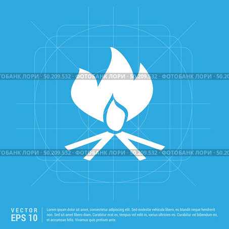 Fire Icon. Стоковая иллюстрация, агентство Ingram Publishing / Фотобанк Лори