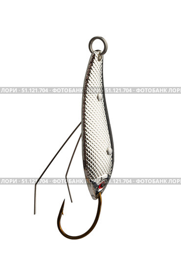 fishing bait, wobbler, baubles with hooks isolated on a white background. Стоковое фото, фотограф ~✿Eлена Челышева(Кочина)✿~ / Фотобанк Лори