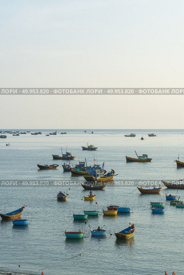 Fishing village in Mui Ne, Vietnam, Southeast Asia. Стоковое фото, агентство Ingram Publishing / Фотобанк Лори