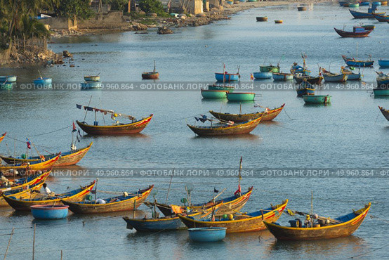 Fishing village in Mui Ne, Vietnam, Southeast Asia. Стоковое фото, агентство Ingram Publishing / Фотобанк Лори