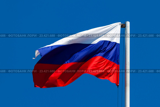 Флаг Российской Федерации (2016 год). Стоковое фото, фотограф Николай Патрин / Фотобанк Лори