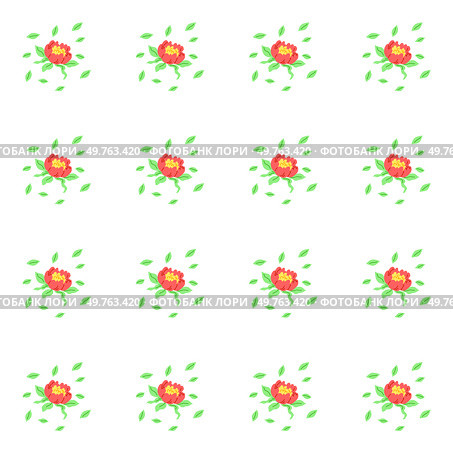 Flower pattern vector illustration. The intricate ornamentation showcased variety floral motifs The botanical themed wallpaper captured essence nature The repeat pattern on fabric created sense rhythm. Flower pattern. The flowering plants in garden created colorful and bloomy atmosphere. Стоковая иллюстрация, агентство Ingram Publishing / Фотобанк Лори